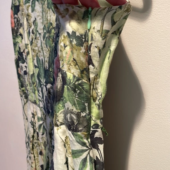 Eva Franco Floral Dress with belt size 10 - Picture 12 of 13